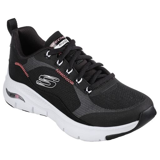 Skechers Arch Fit Sneakers, BKWP Black White Pink, 40