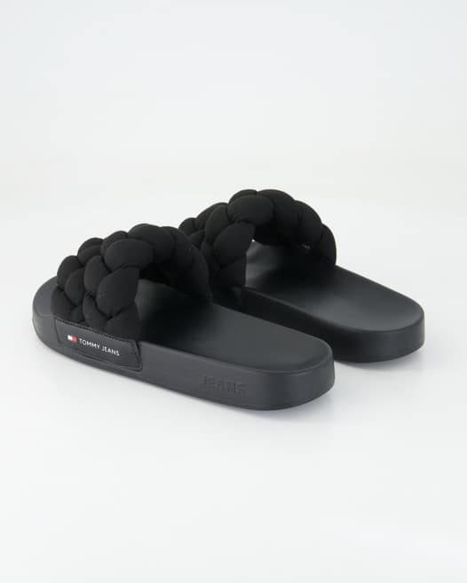 Tommy Hilfiger TJW BRAIDED SLIDE Pantoletten in Schwarz