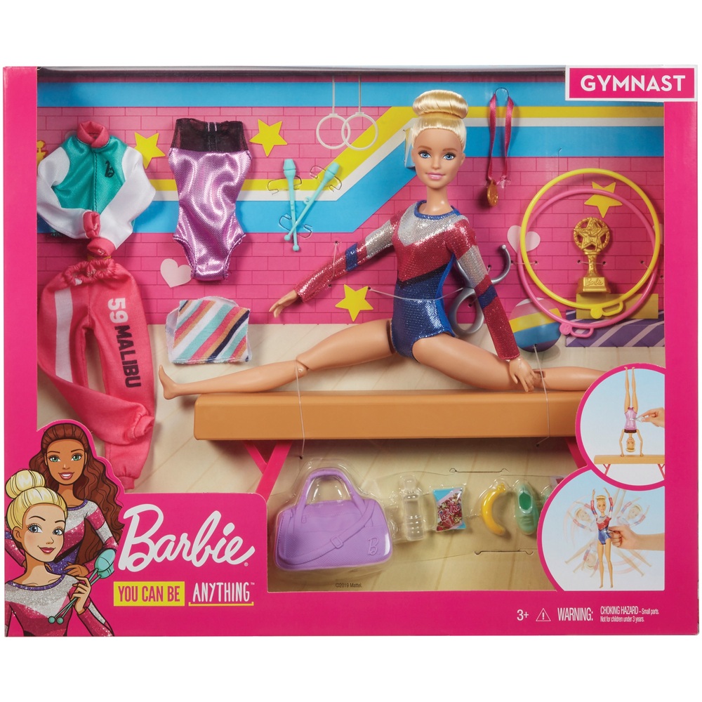 Barbie-Gymnastikpuppe und Spielset