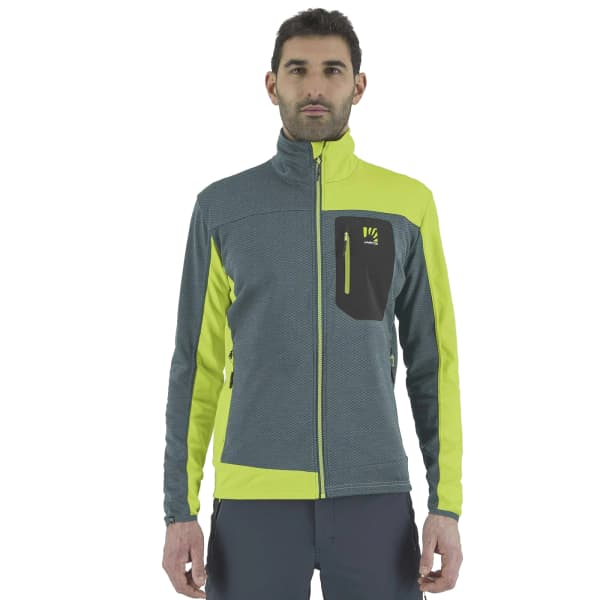 Veste polaire ski rando KARPOS CHERZ FLEECE NORTH ATLANTIC/KIWI COLADA