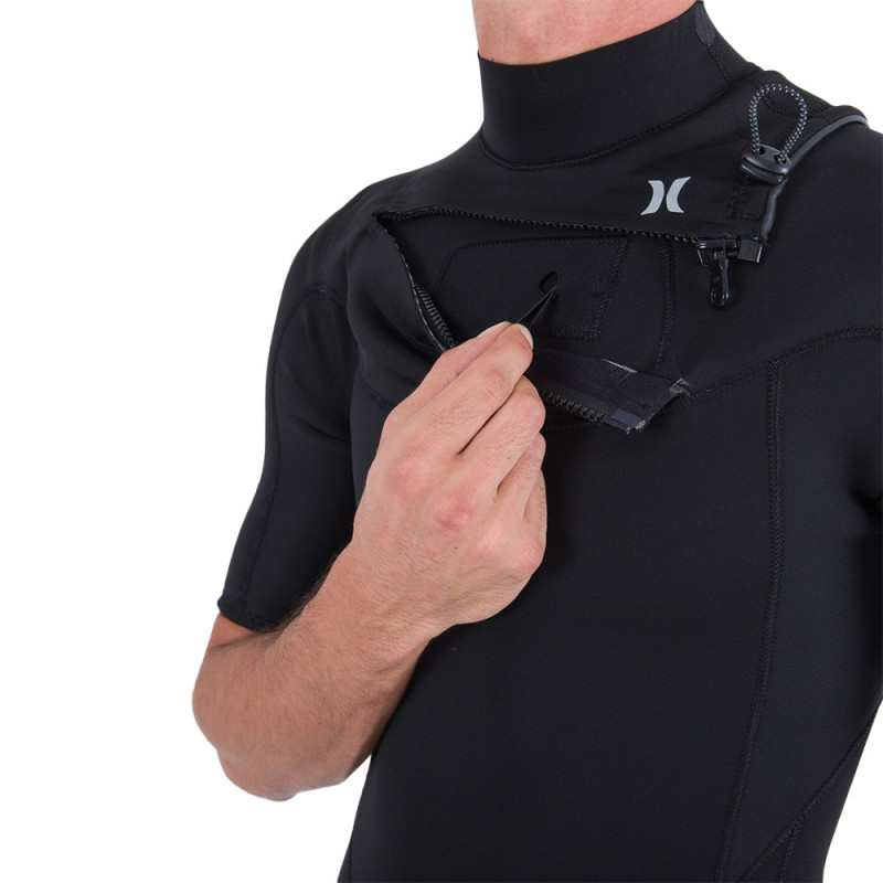 COMBINAISON HURLEY ADVANT 2/2 FRONTZIP NOIR