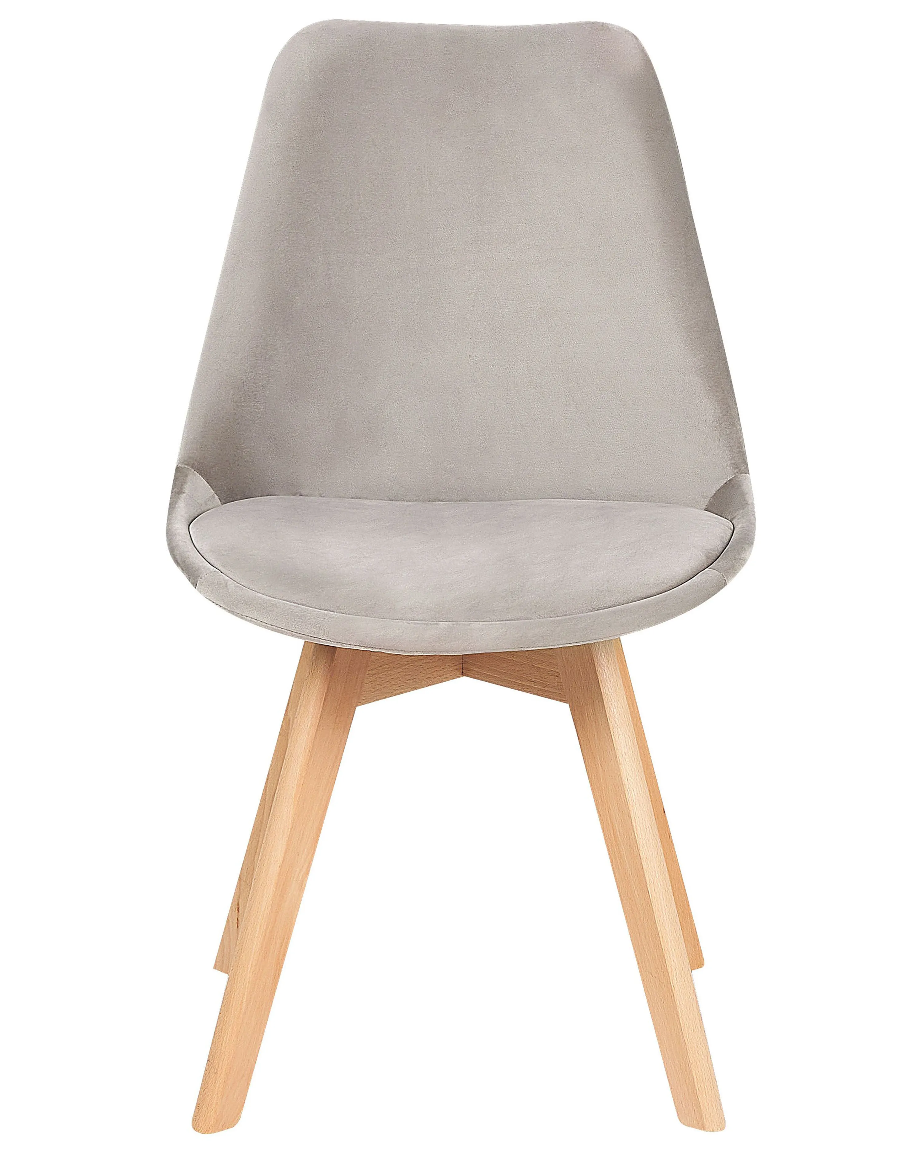 Set van 2 eetkamerstoelen DAKOTA II Fluweel Taupe