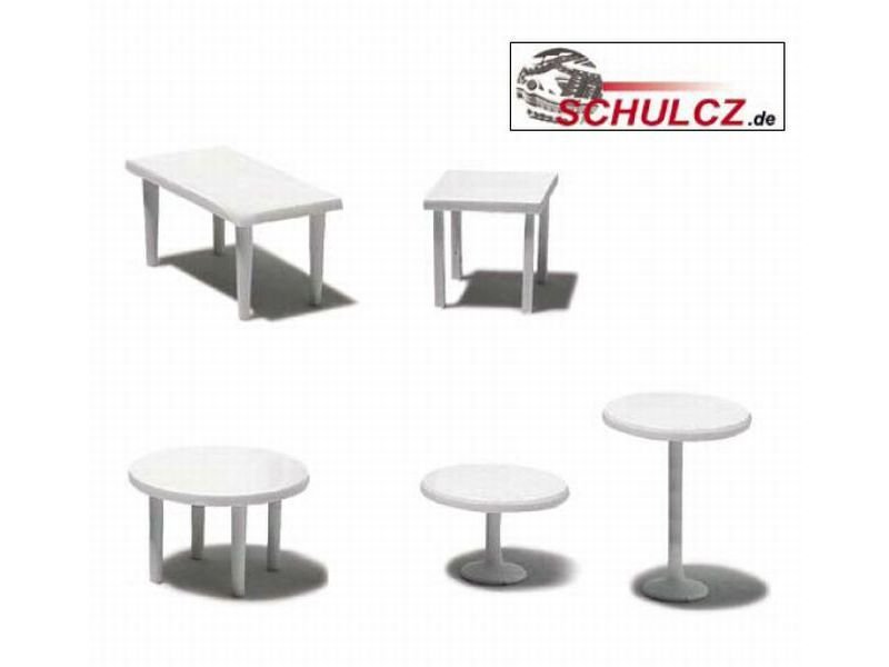 Tische weiß, 1:50