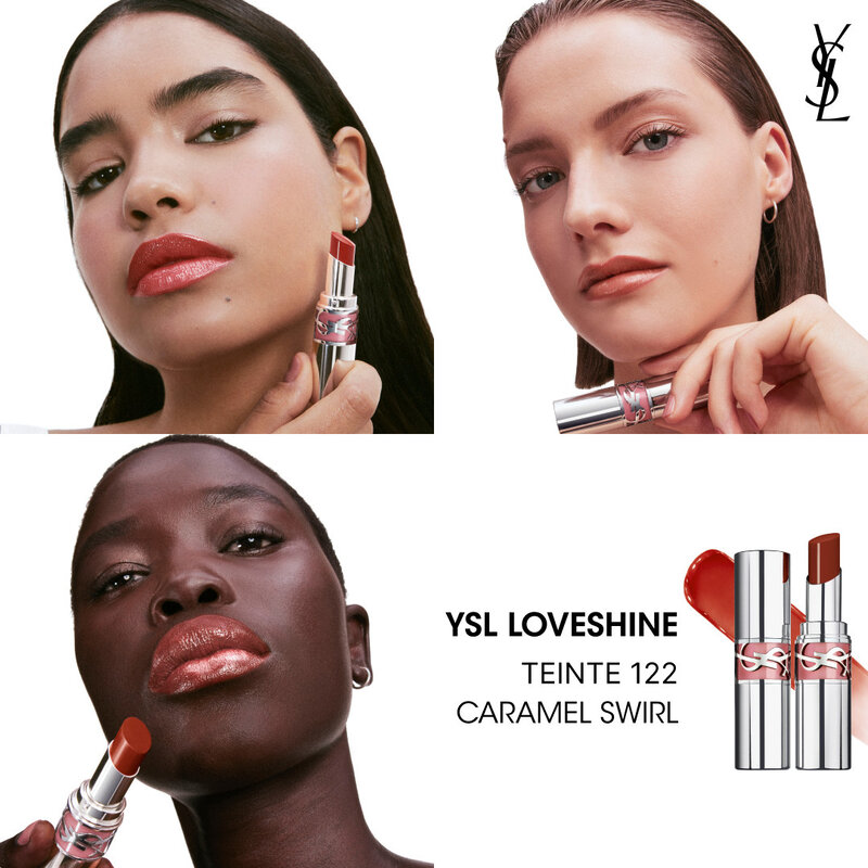 YSL LOVESHINE  ROUGE À LÈVRES BRILLANT ET SOIN - CARAMEL_SWIRL