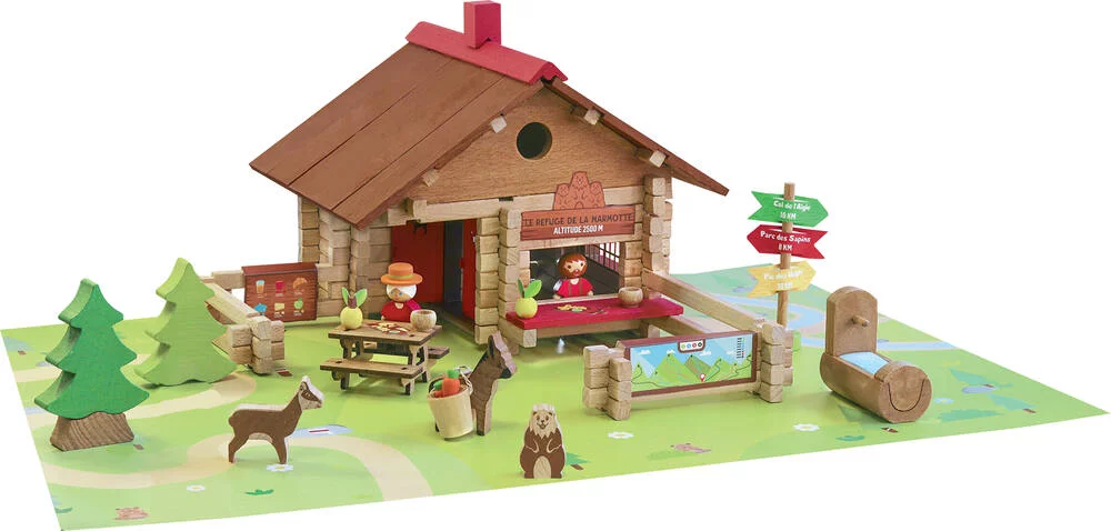 LE REFUGE DE LA MARMOTTE EN BOIS - 150 PIECES