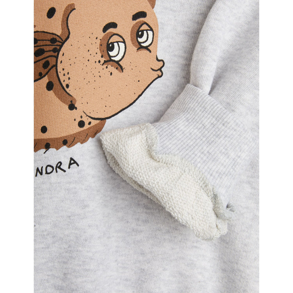 Køb Mini Rodini Grey Melange Flundra Sweatshirt
