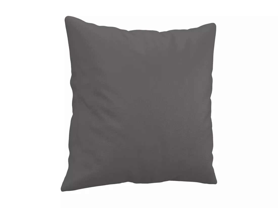 Ensemble de canapés 3 pcs avec coussins gris similicuir