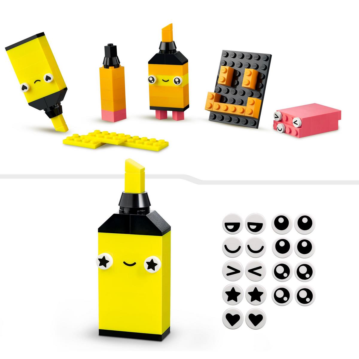 Amusement créatif fluo Lego Classic 11027