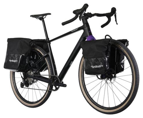 Gravel Bike Wilier Triestina Adlar Shimano GRX 12V 700 mm Noir Violet 2024   Kit Bikepacking
