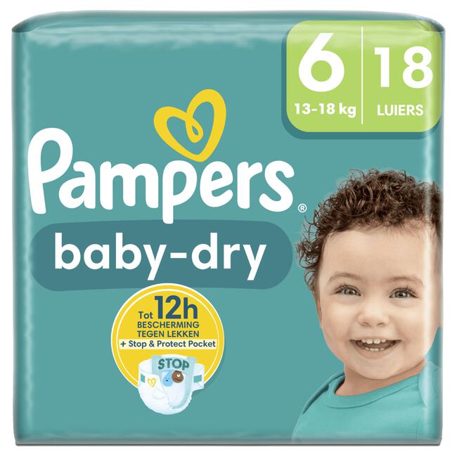 Pampers Baby Dry Luiers Maat 6 13-18 KG 18 stuks