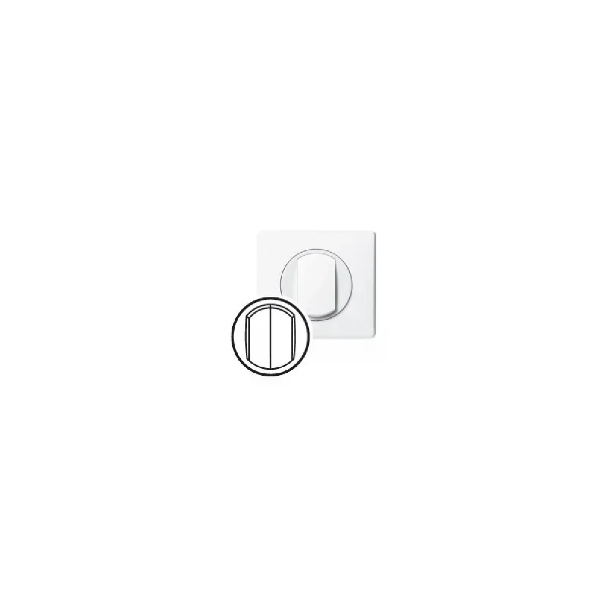 Enjoliveur Double Legrand Céliane - Blanc