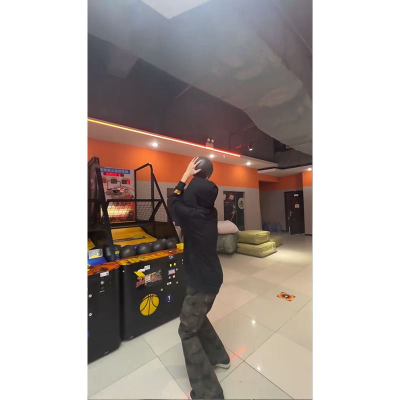 Kimeya - Middelhoge camouflage flared broek
