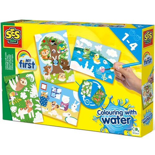 Ses creative magische kleurplaten - verborgen dieren - 4st