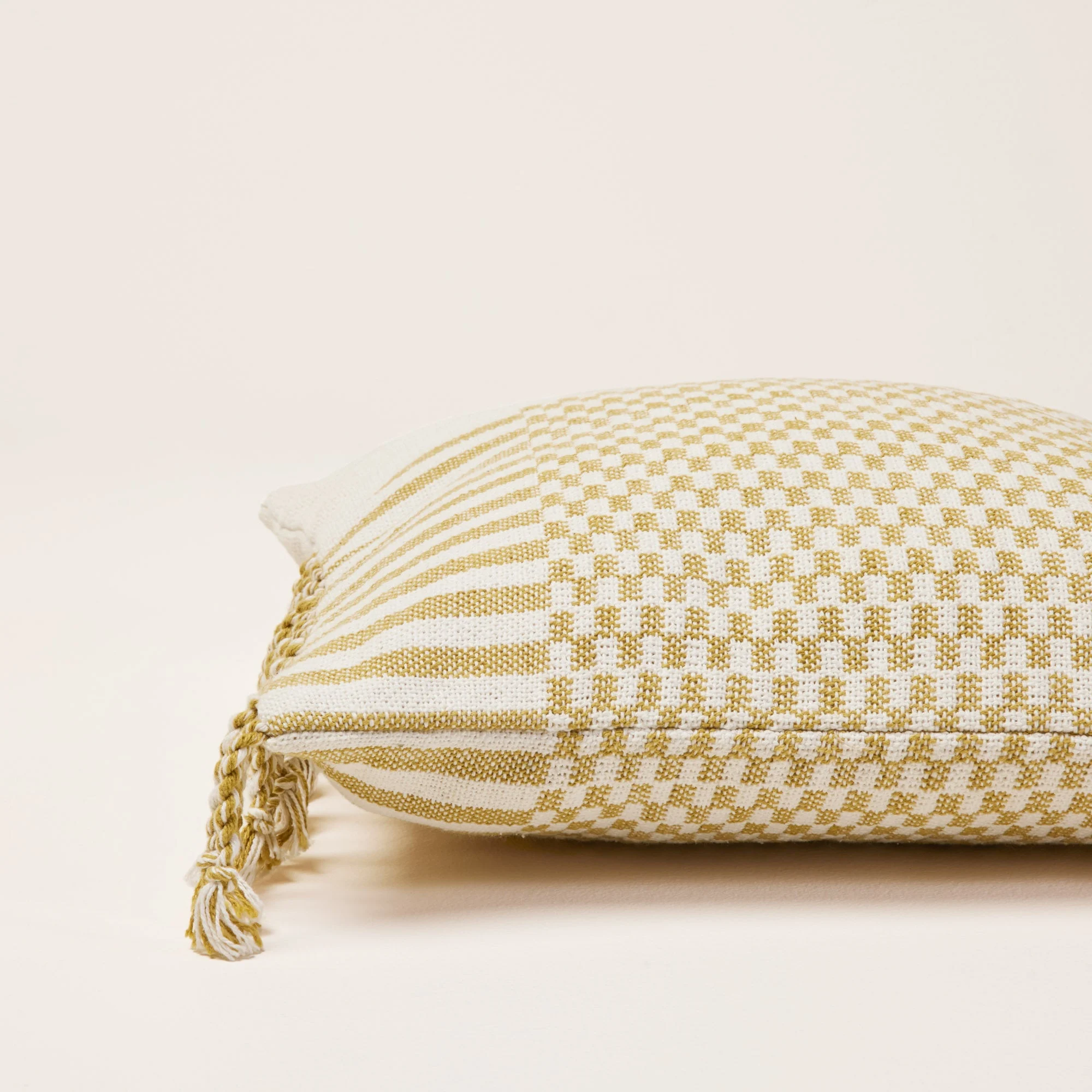 FARIK - Housse de coussin | Jaune