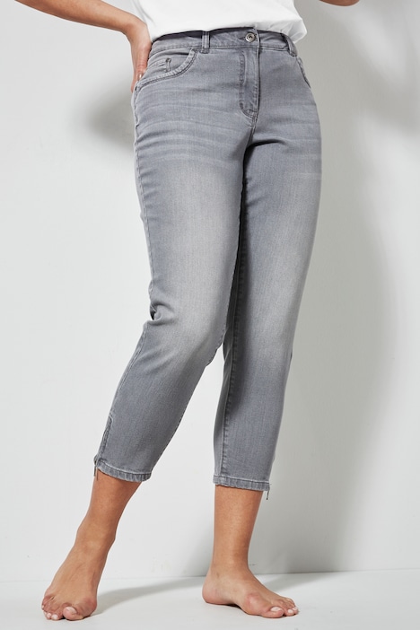 7/8-Jeans, Slim Fit, 5-Pocket, Saumzipper