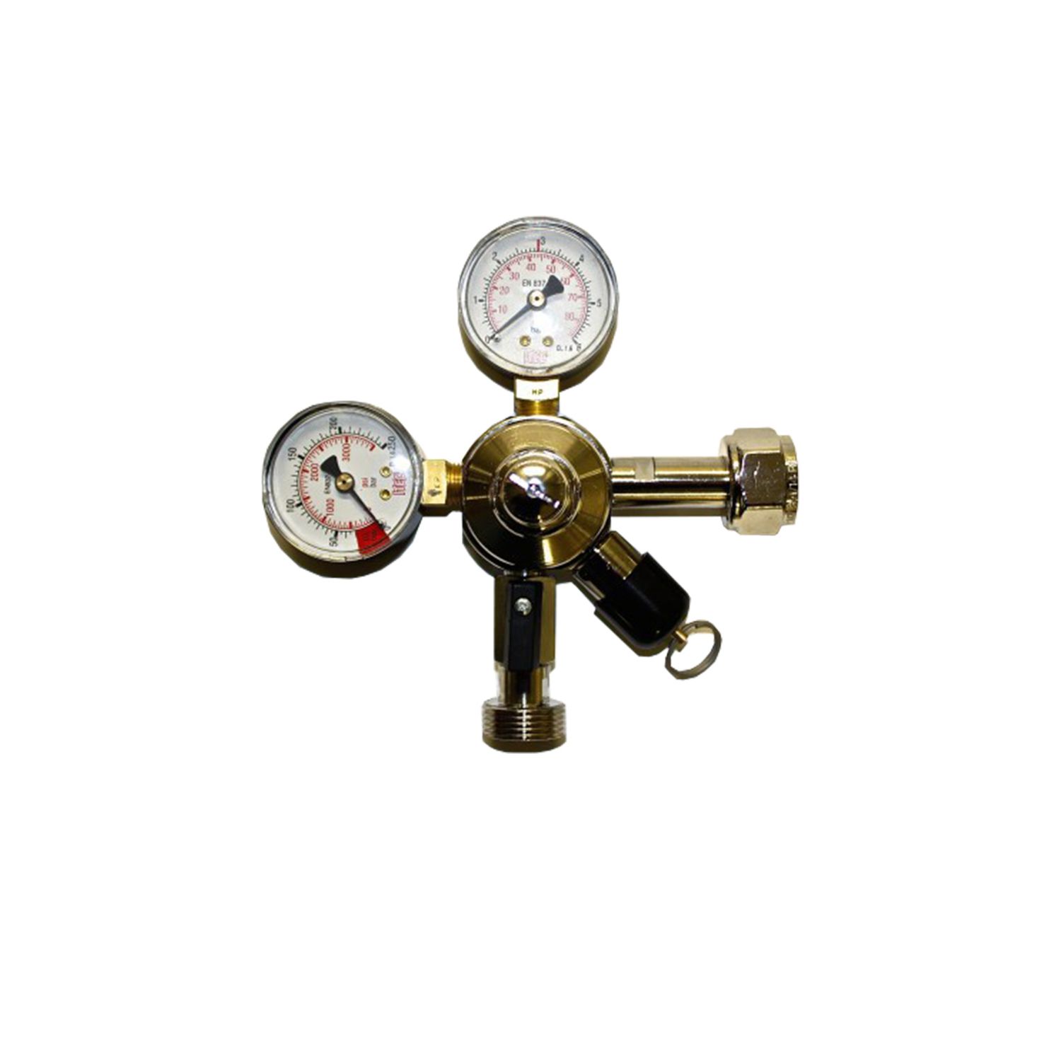 Komplett Set - Zapfanlage, Bierzapfanlage, Bierkoffer, Durchlaufkühler PYGMY 25 1-leitig Trockenkühler, 30 Liter/h, Reinigungsset für Zapfanlage und Keg, Zapfkopf:5 Liter Adapter
