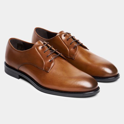 Ahler 98800 Derby Sko, Cognac, 46