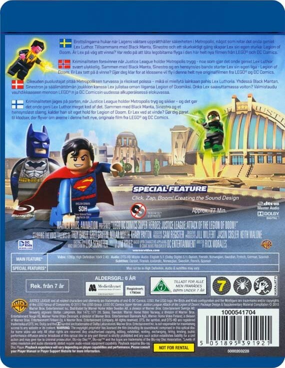 Lego Batman: Justice League Vs Legion Of Doom - Blu-Ray