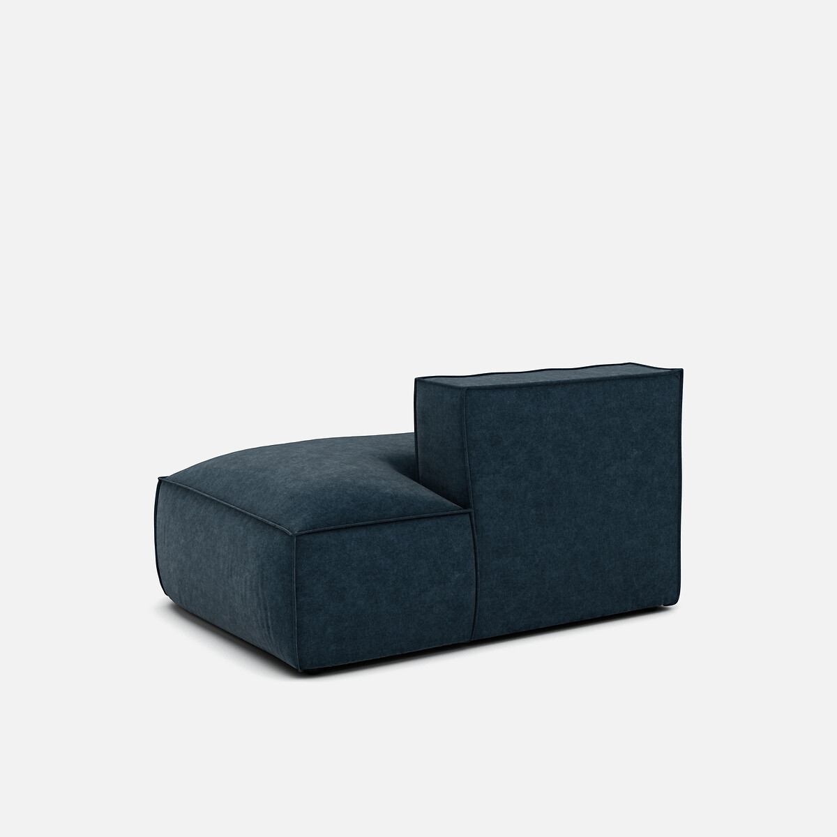 LA REDOUTE INTERIEURS<br>Sofá lounge, direito, veludo texturizado, Seven