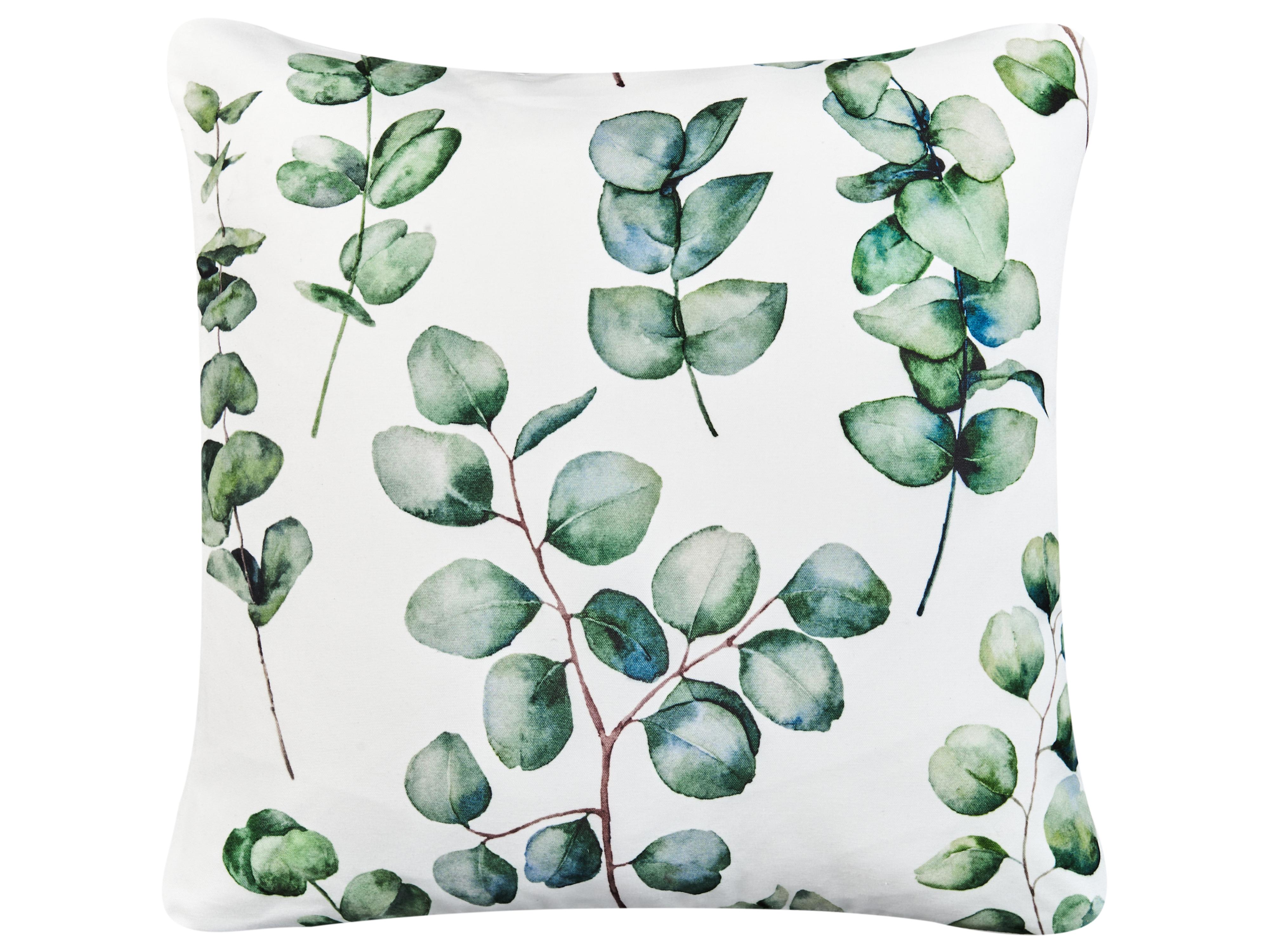 Set van 2 tuinkussens BOSQUE bladpatroon 45 x 45 cm Groen