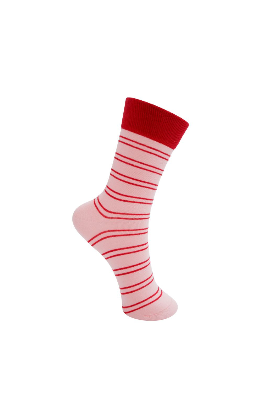 Black Colour Bcenya Sock red stripe