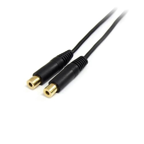StarTech.com MUY1MFF, 3.5mm, Hanstik, 2 x 3.5mm, Hunstik, 0,15 m, Sort