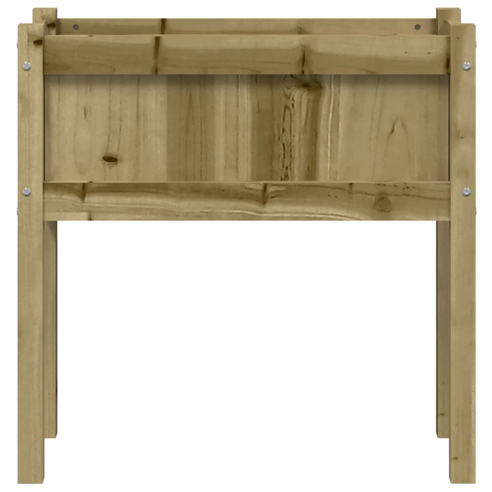 Jardinières 2 pcs avec pieds bois de pin imprégné