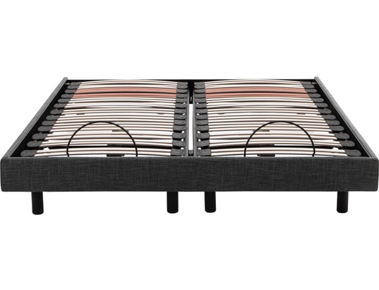 EPEDA - Sommier Electrique 2 x 80 x 200 Horizon Relax 1620D gris fonce