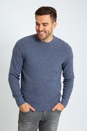 Suitable Pullover Boiled Wool Blauw PU-BOIWO-C-24 FDC38091 Denim kopen