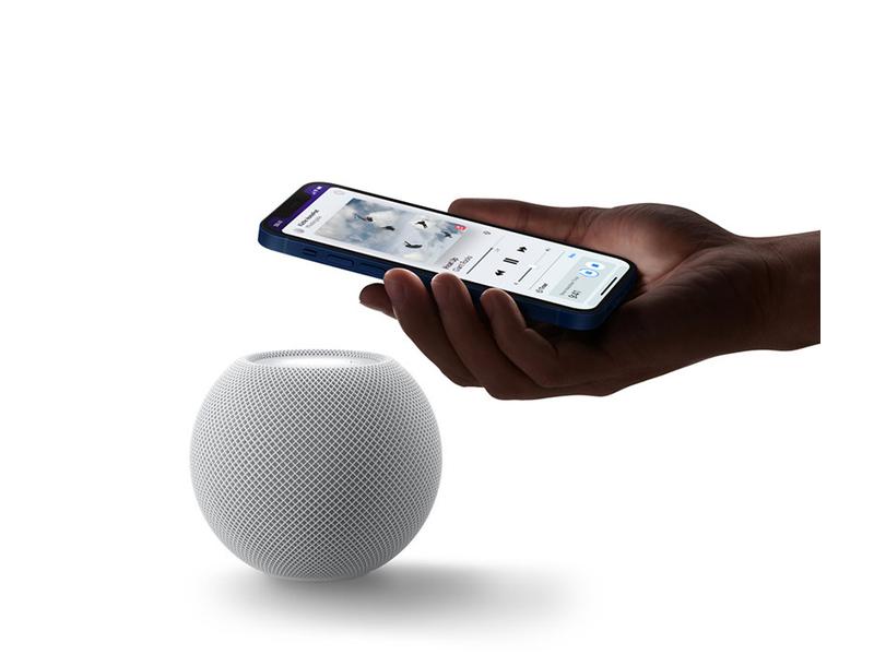 Apple HomePod mini Weiss Smarter Lautsprecher im Mini-Design mit Smart Home- und Sprachsteuerung
