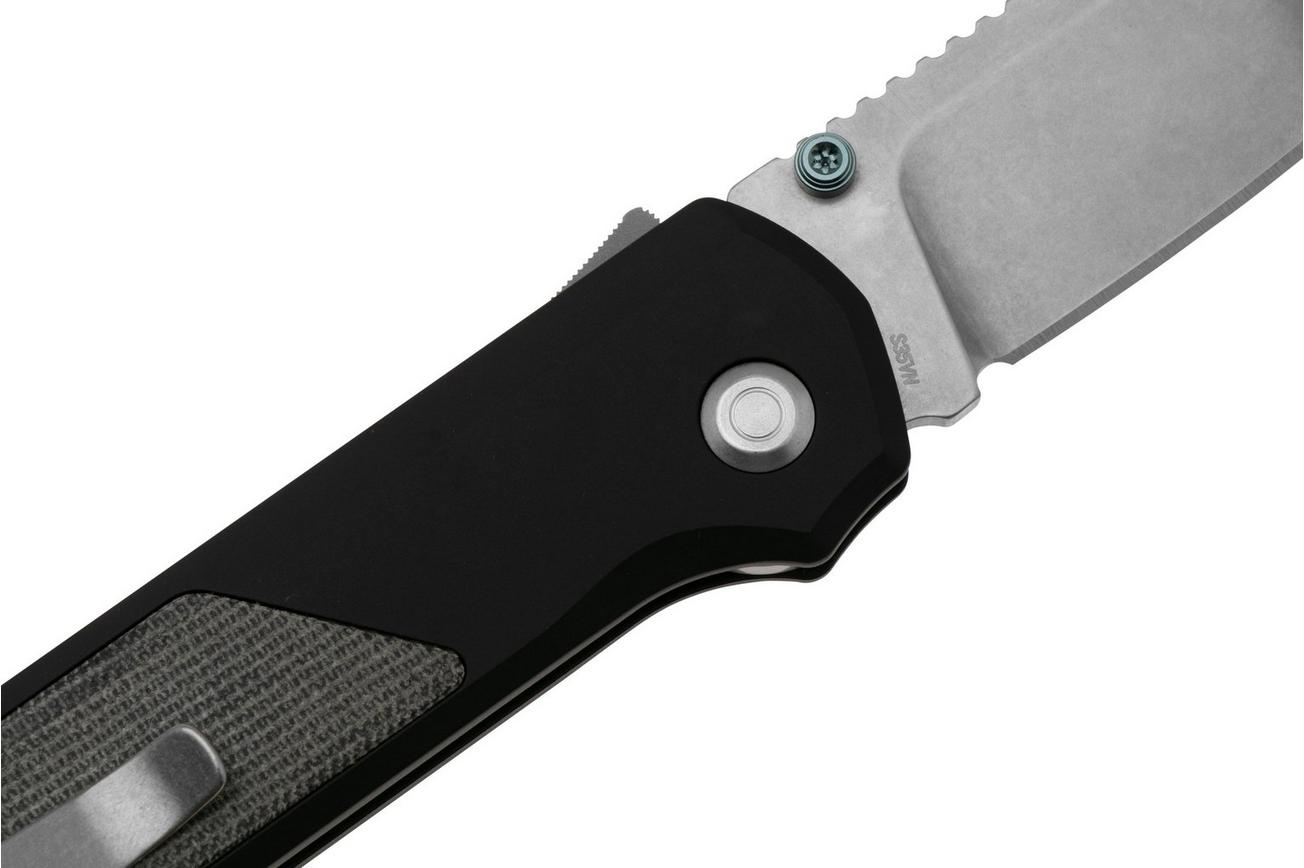 Flytanium Arcade Shark-Lock 1309 Stonewashed, Void Black Aluminum Micarta Inlay, zakmes