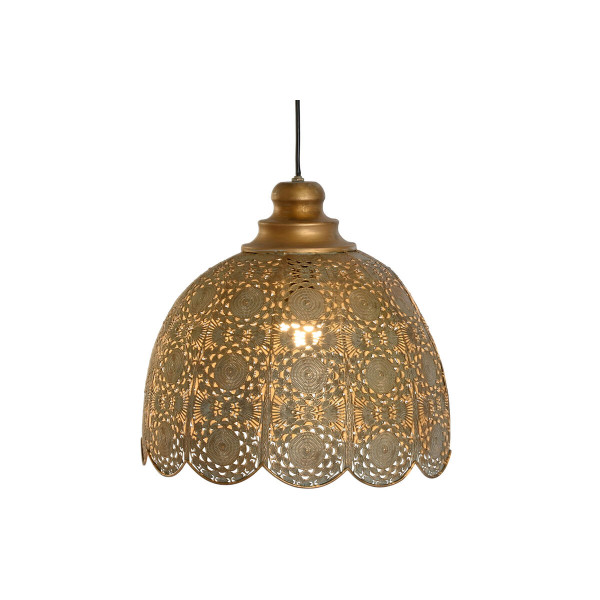 Suspension doré métal 50 w (38 x 38 x 33 cm)
