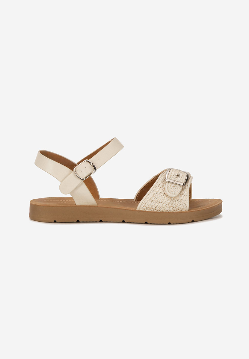Sandales à semelle basse kaki Aynia