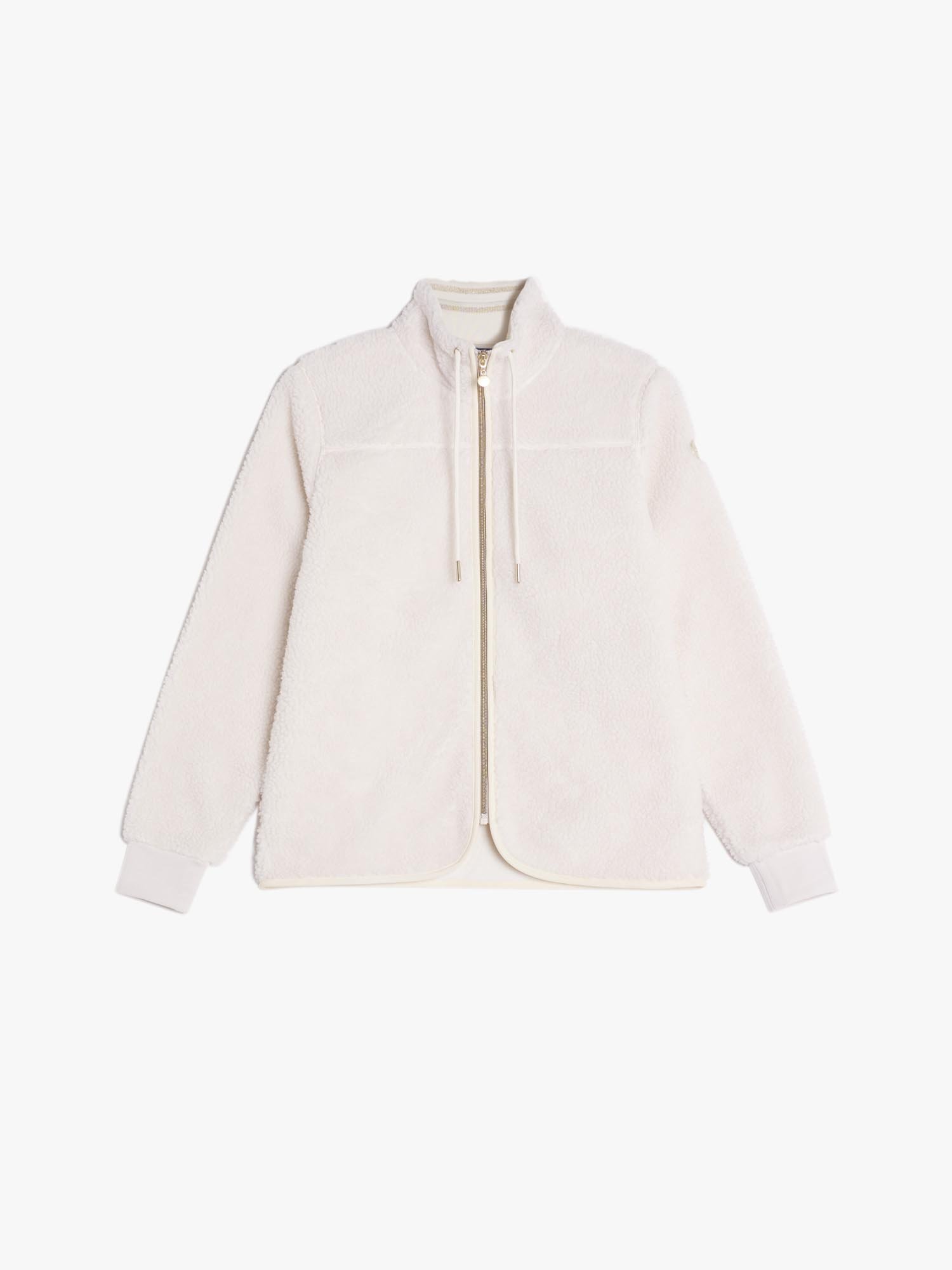 Polaire Zippée Femme Sherpa Ecru