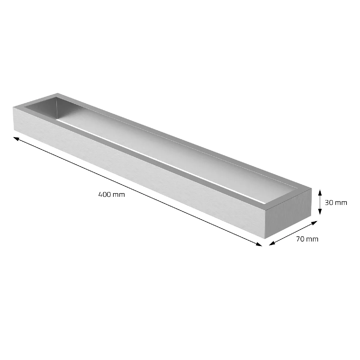 ML-Design Porte-Serviettes Autocollant - Argent