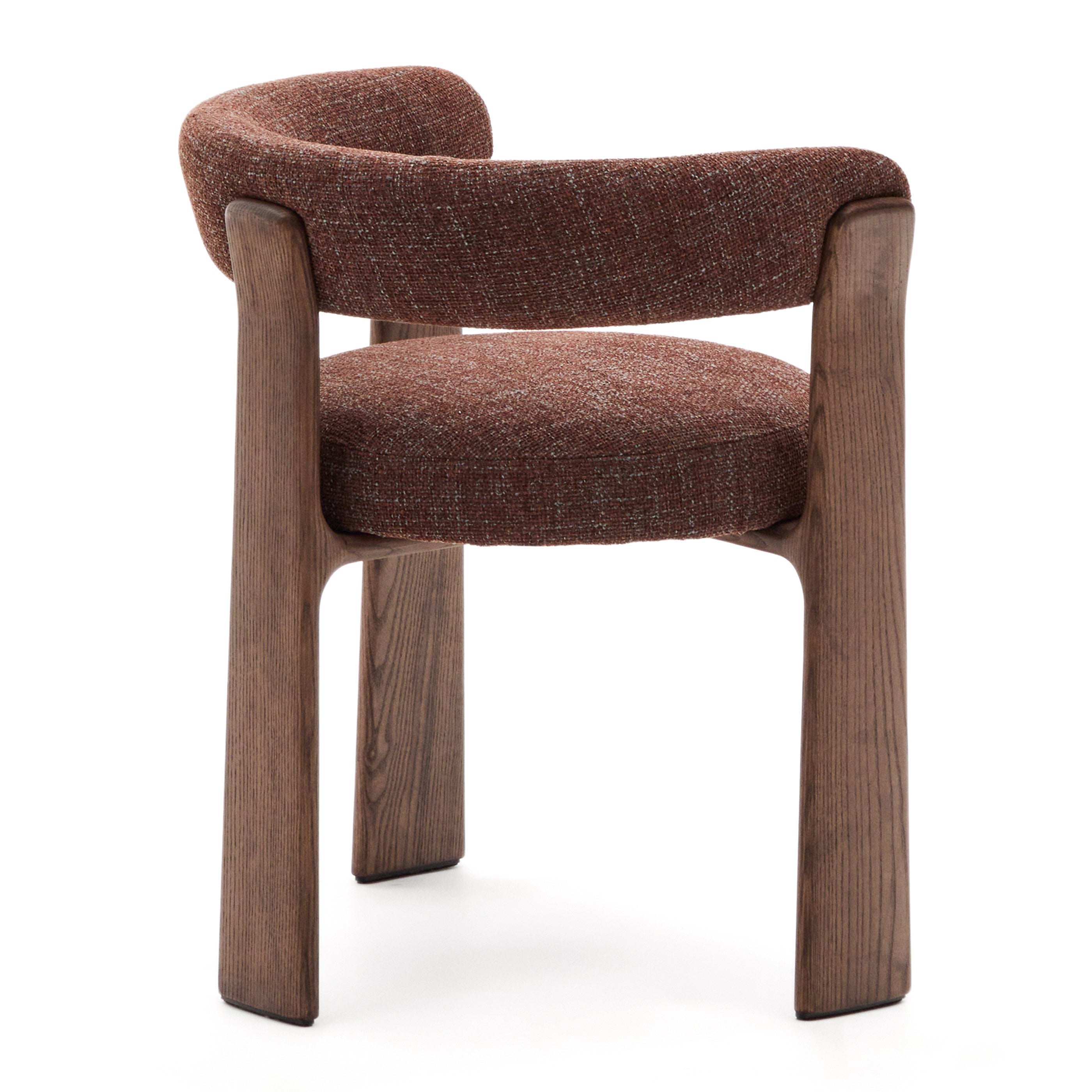 Kave Home Granite Eetkamerstoel - Bruin / Donker Essenhout