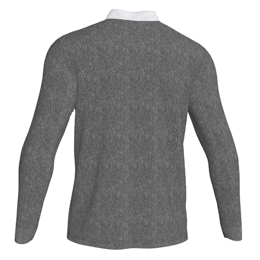 Polo Manga Larga Joma Winner Ii Gris Melange Negro
