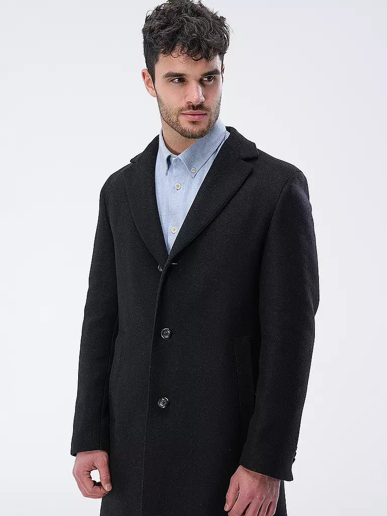 DRESSLER Wollmantel RUBEN schwarz
