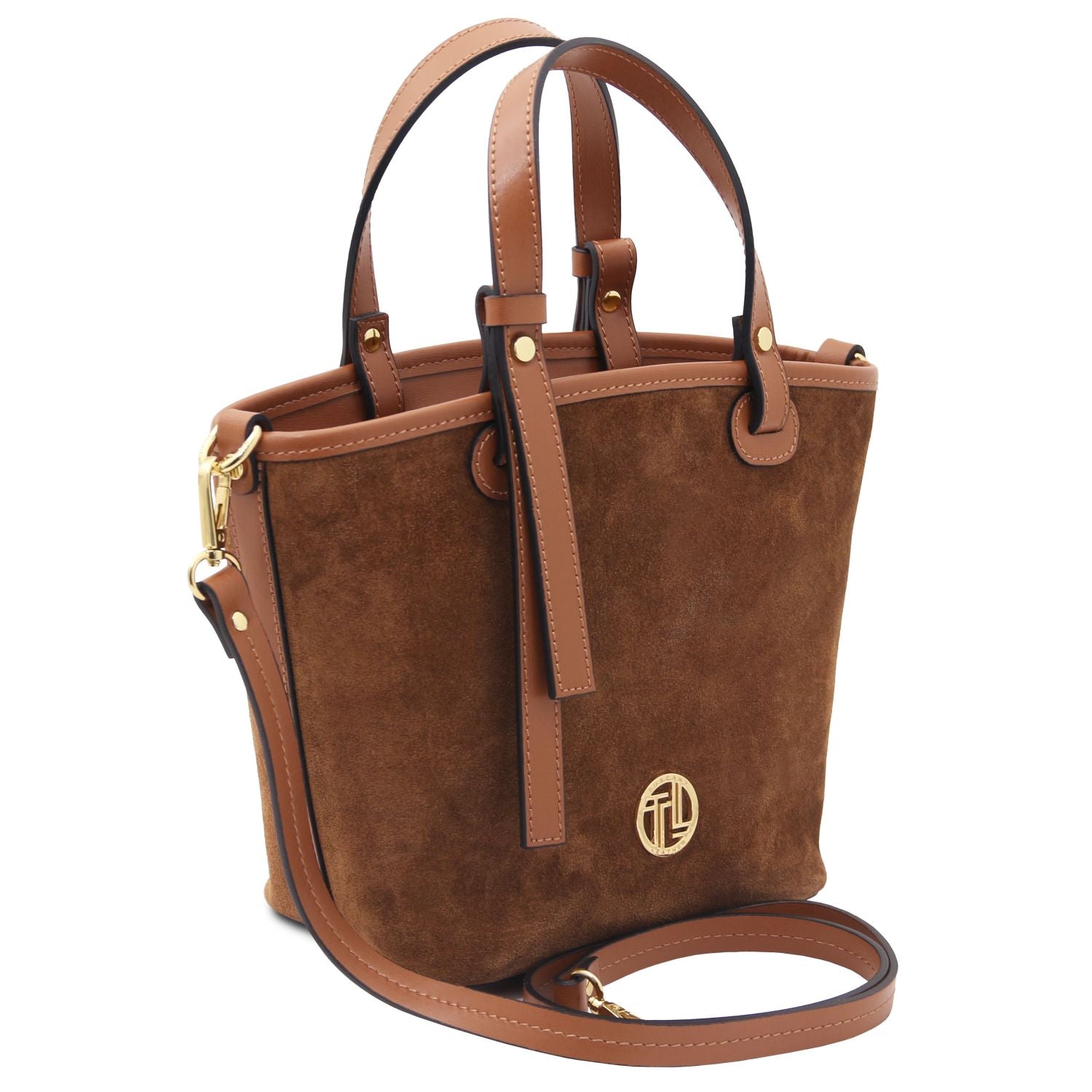 TL142261 – Glacette – Suede leren emmer tas