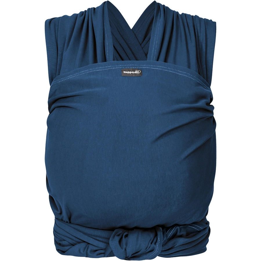 Hoppediz Babytragetuch Elastisches Tragetuch indigo