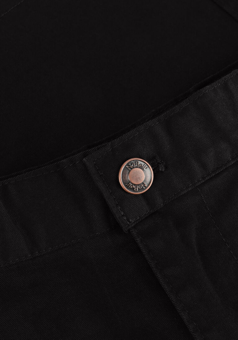NOBELL zwarte nobell shorts simoa washed stretch twill short