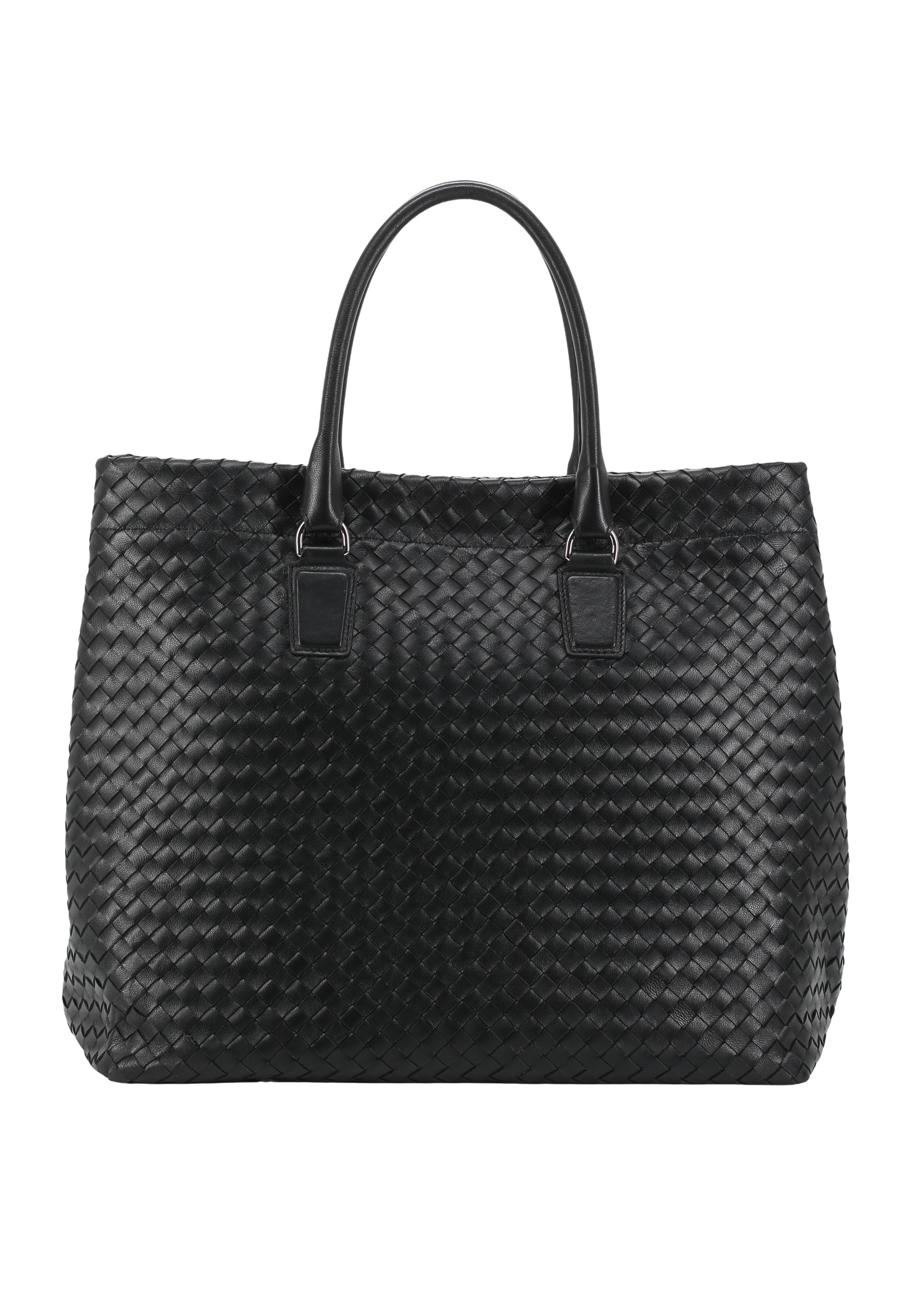 Shopper ROOFTOP Leather Piuma weaving Standard