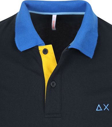 Sun68 Poloshirt Color Way Navy A35116-07 kopen