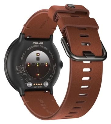 Montre GPS Polar Ignite 3 Titanium Marron Sun-Kissed Bronze (Cuir   Silicone)