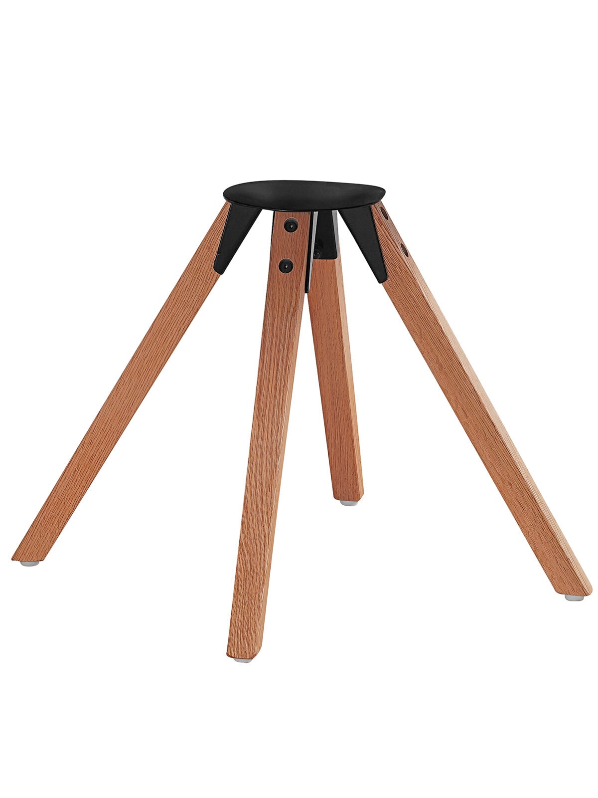 Stuhlgestell FINN Eichenholzbein/Metalleinlage schwarz