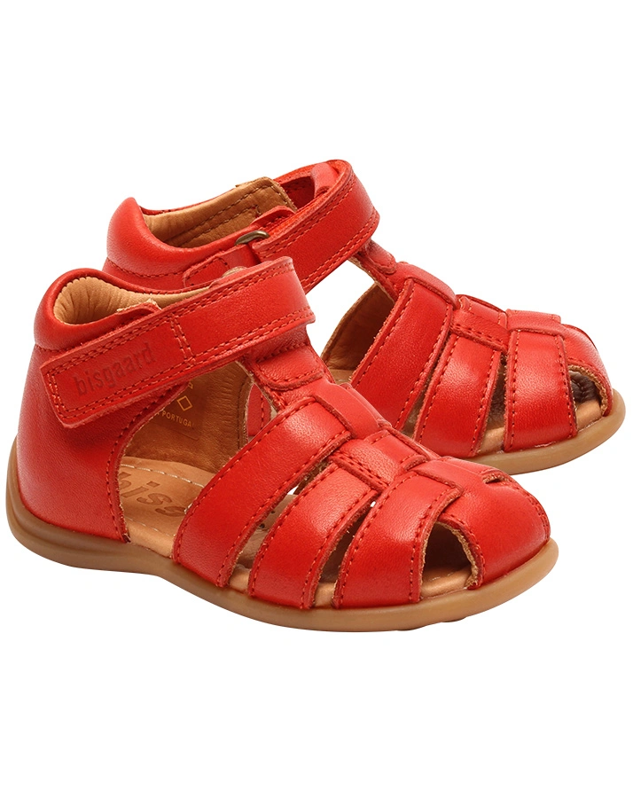 Lauflern-Sandalen CARLY mit Zehenschutz in red