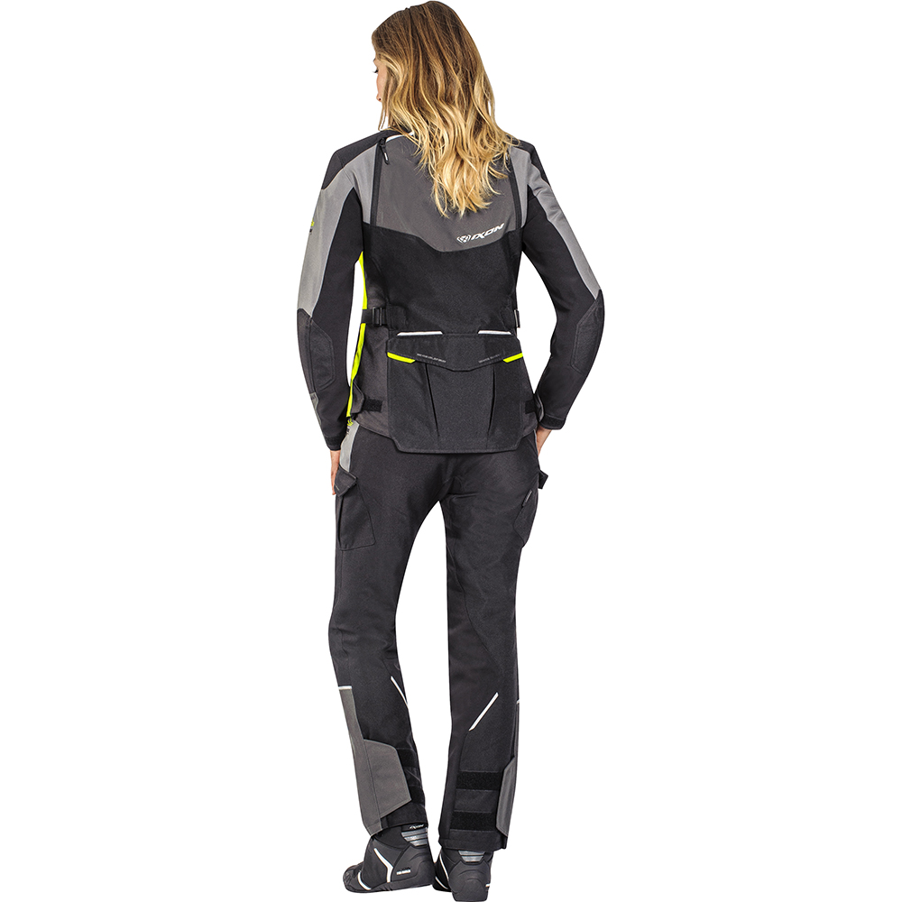 Ixon - Veste femme Balder Lady Noir / Gris / Jaune