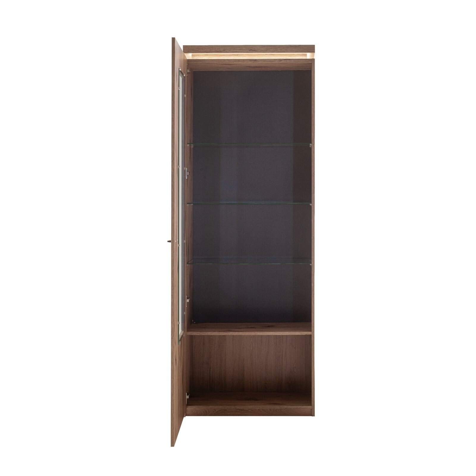 4-teiliges-Wohnwand-Set - Viking Oak - mit LED-Beleuchtung