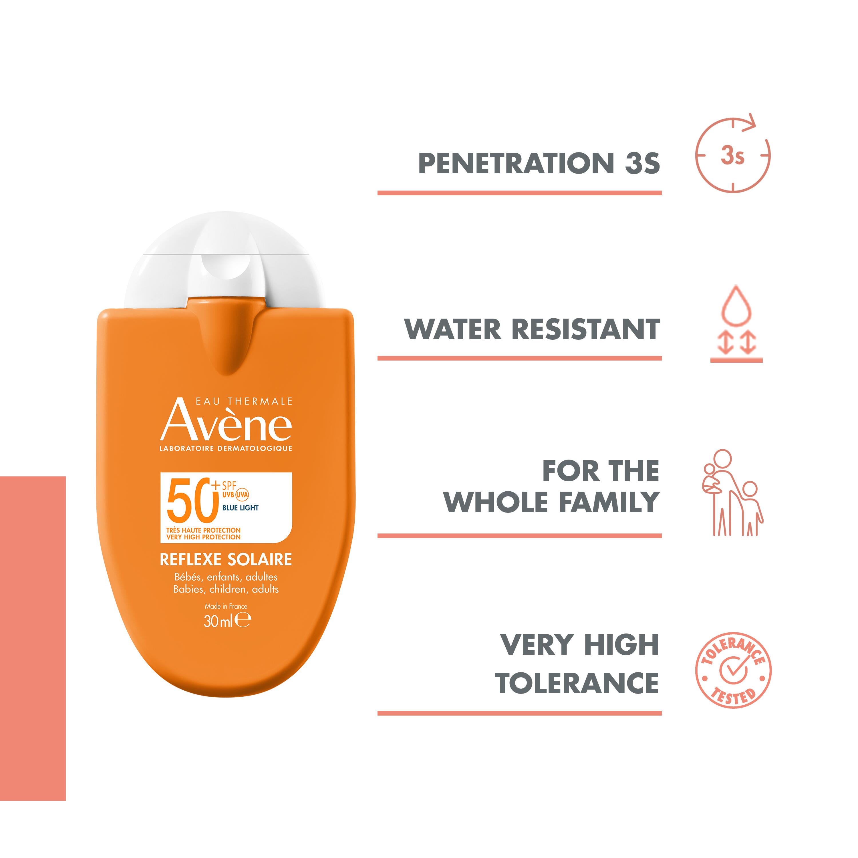 AVENE SUN Réflexe Sonne<br>30 ml, Creme, SPF 50+