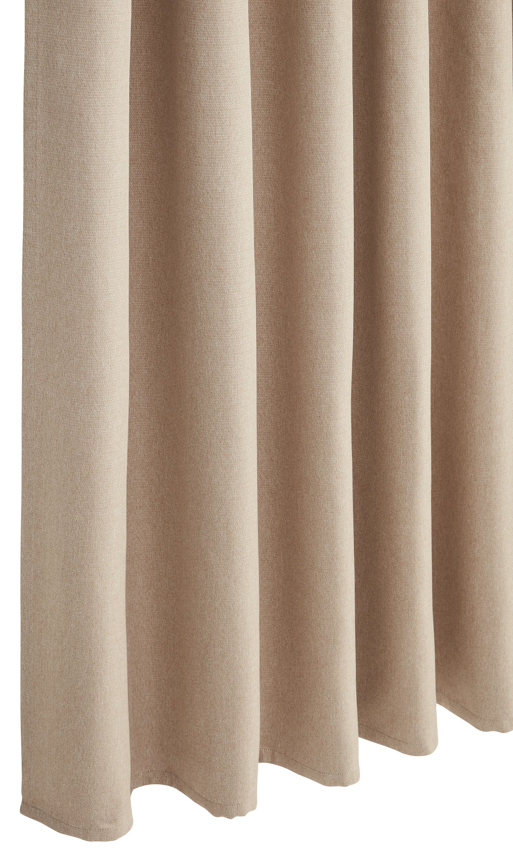 NICOLAS FB, Nachtvorhang - Beige / B: 300.0 cm x H: 260.0 cm